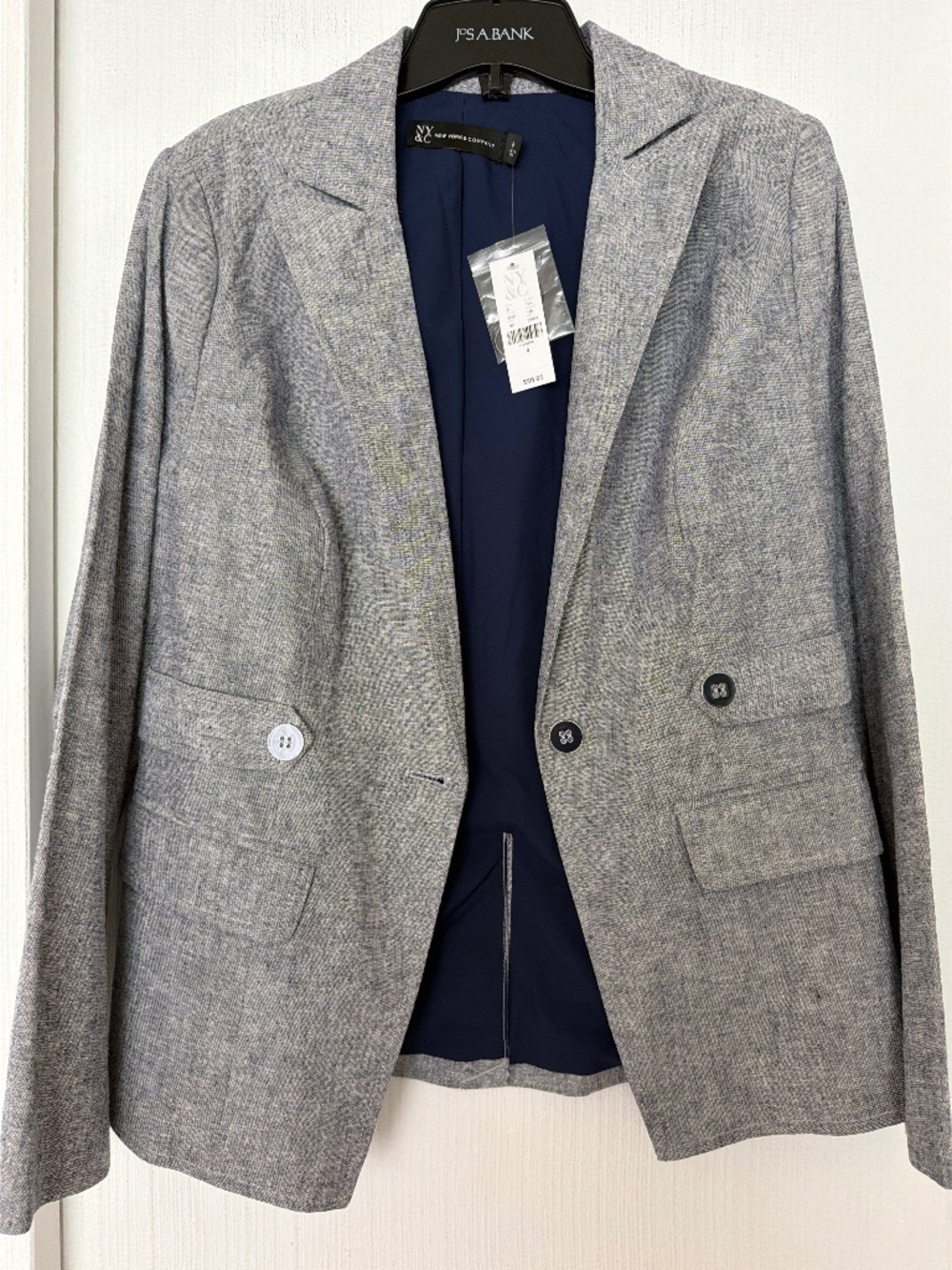 New York & Company Gray Blazer Size 8 NWT